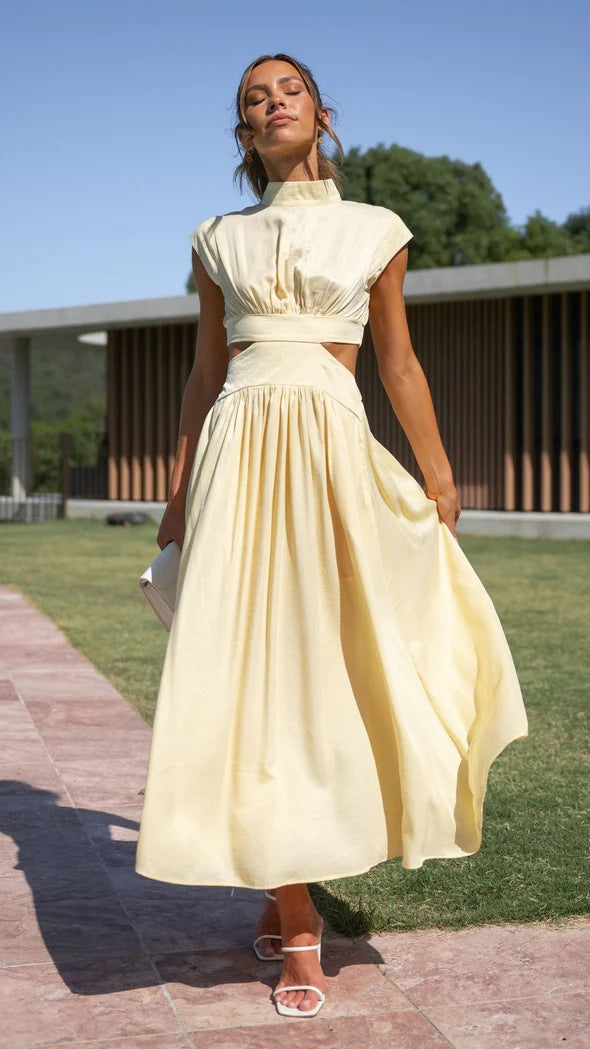 Vestido Midi Feminino Acinturado Maria Bonita